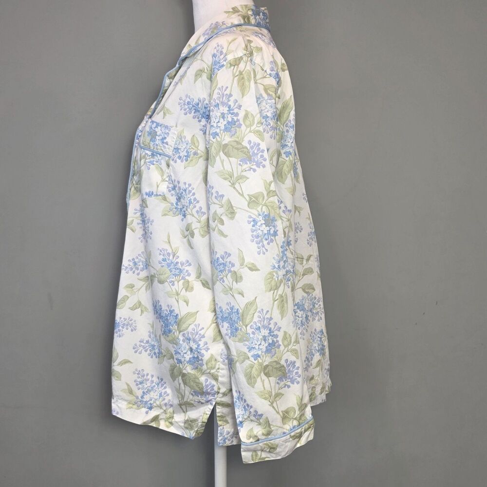 LL Bean Pajama Lounge Set Cotton MD Floral Soft Cozy Casual Cottage Boho - Picture 5 of 10